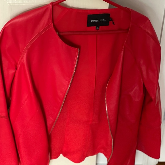 Red leather Lafayette - Picture 3 of 9